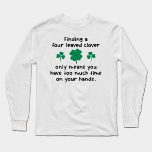 Four Leaved Clover Long Sleeve T-Shirt